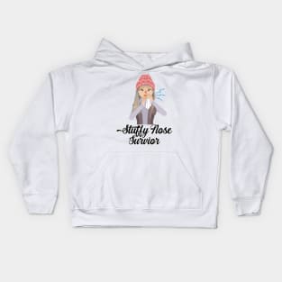 Stuffy Nose Survivor Kids Hoodie